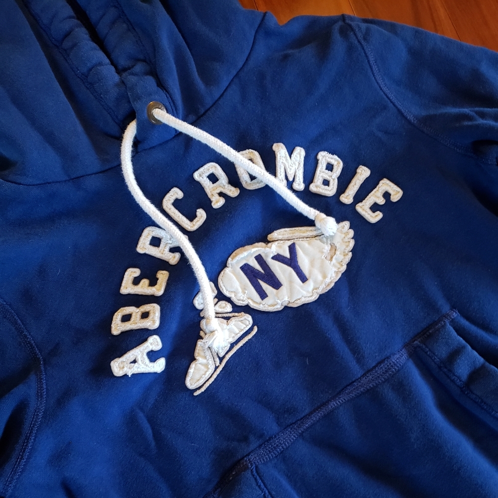 Medium blue Abercrombie hoodie
